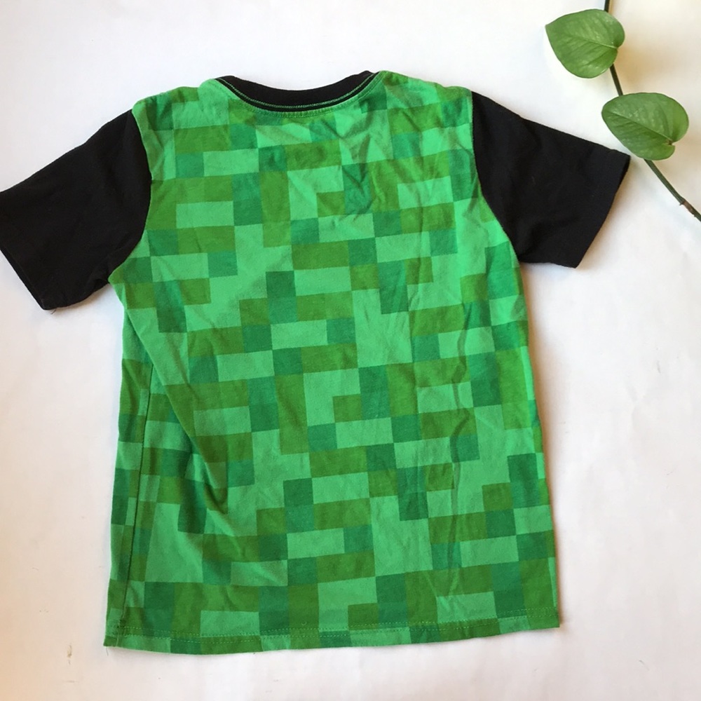 Minecraft Green Baseball Style Tee - Picture 4 of 4